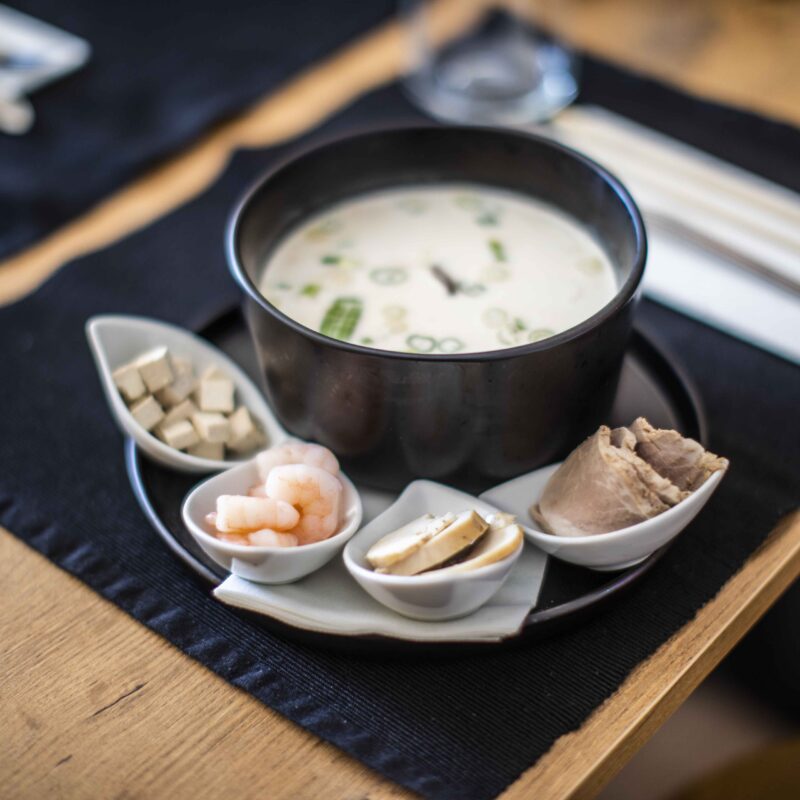 Tom kha gai - rákkal